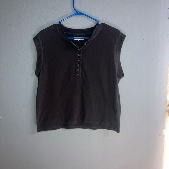 Madewell Charcoal Boxy Oversized Muscle Tee Small - Picture 3 of 7